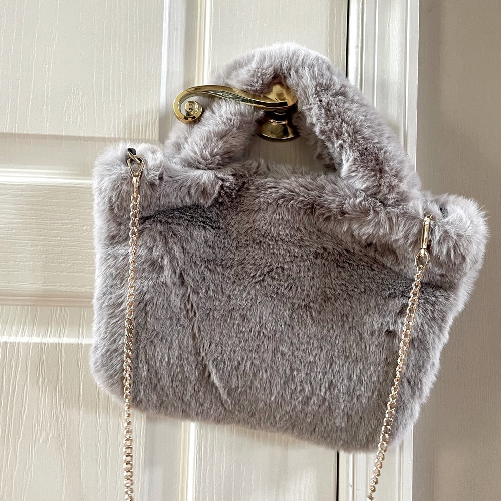 Expressions NYC Vegan Faux Fur Handbag